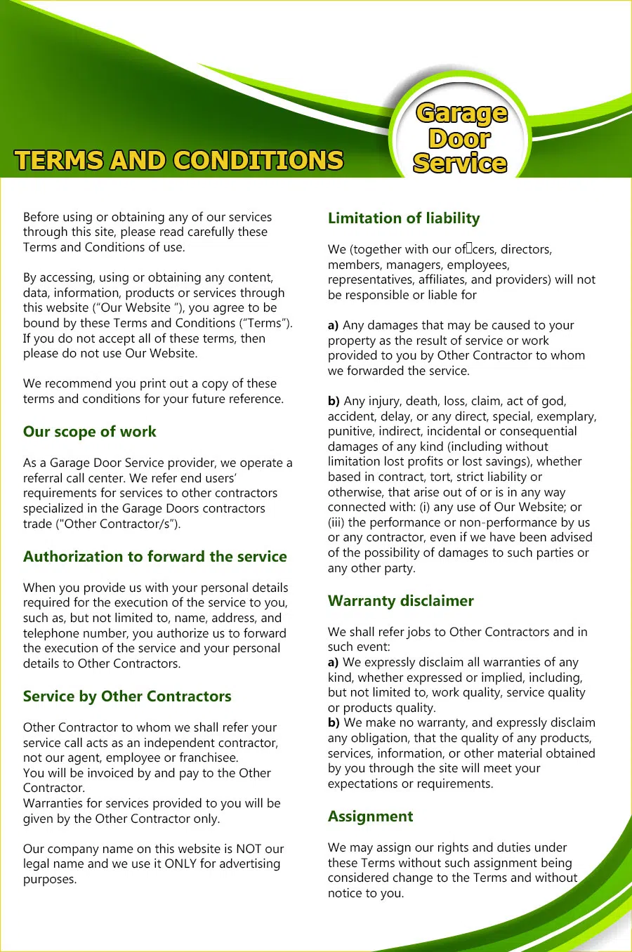 Master Garage Door Service Sandy Springs, GA 404-891-1238